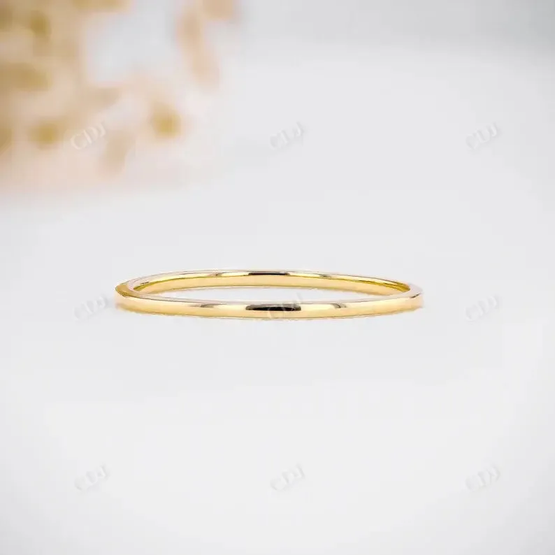 0.03CTW Ultra Thin Minimalist Natural Diamond Stackable Ring
