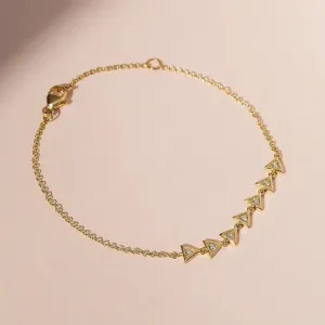 0.10CTW Diamond Triangle Shape Bracelet