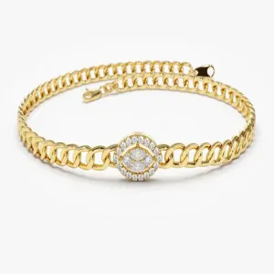 0.19CTW Moissanite Link Diamond Bracelet