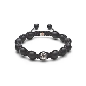 10 mm Braided 18K Rosegold Bracelet w. Diamond