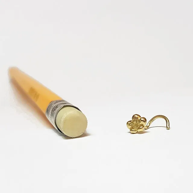 14k Gold Dainty Stud Earrings | Sakura