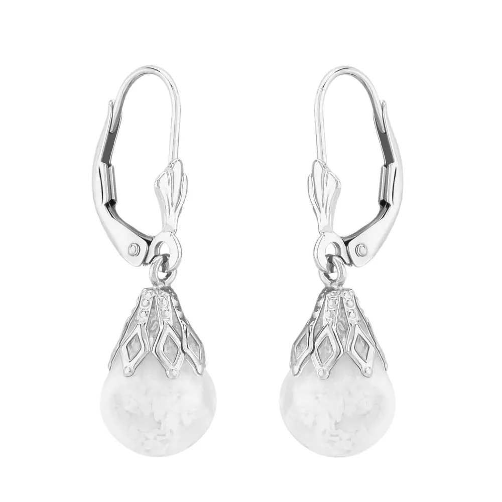 14k Gold "Floating Opal" Drop Earrings