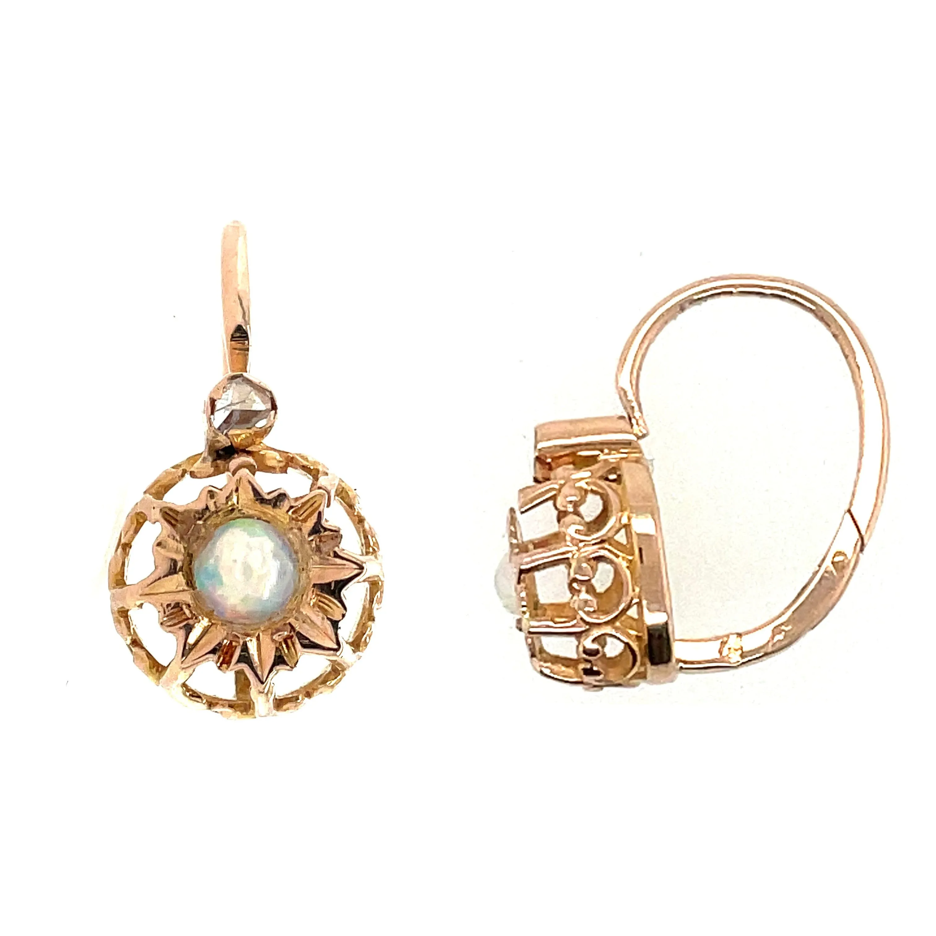 14k Opal Earrings