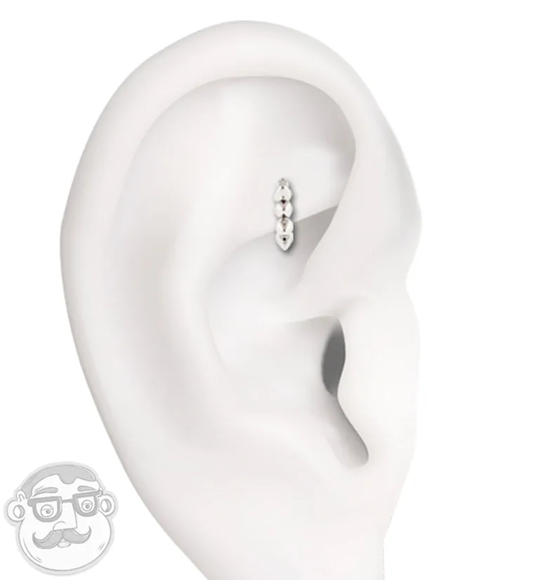16G Blue Opal Flower Rook Clicker