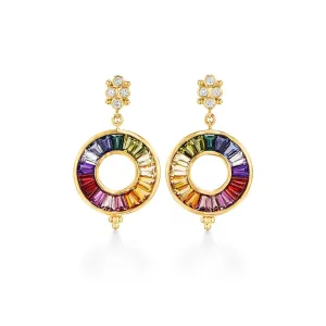 18K Color Wheel Earrings