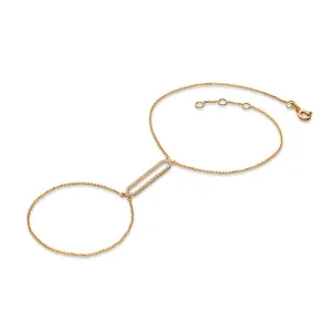 18k Gold Hexagonal Shape 2 Way Diamond Bracelet