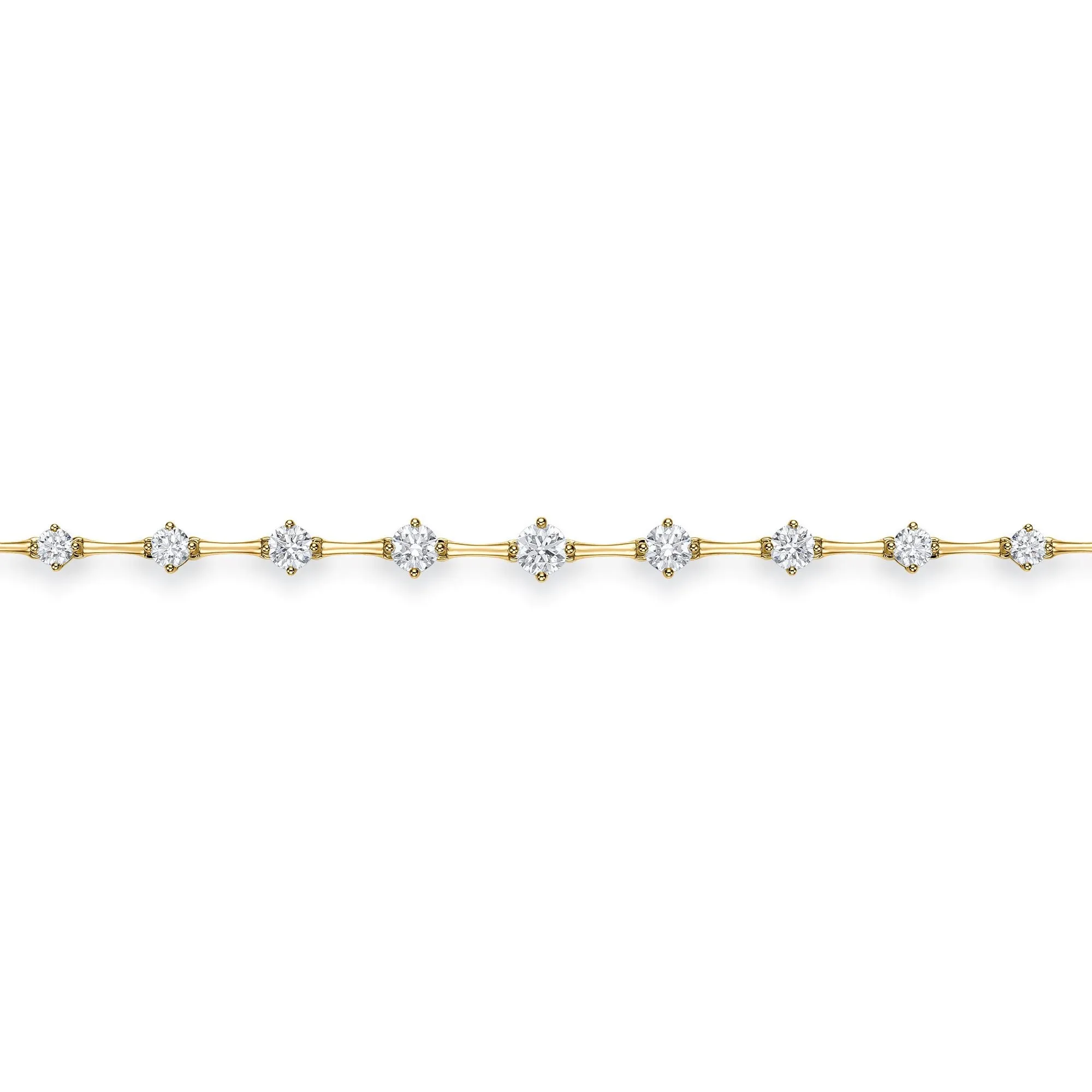18KY ADJUSTABLE DIAMOND BRACELET 1.25CT