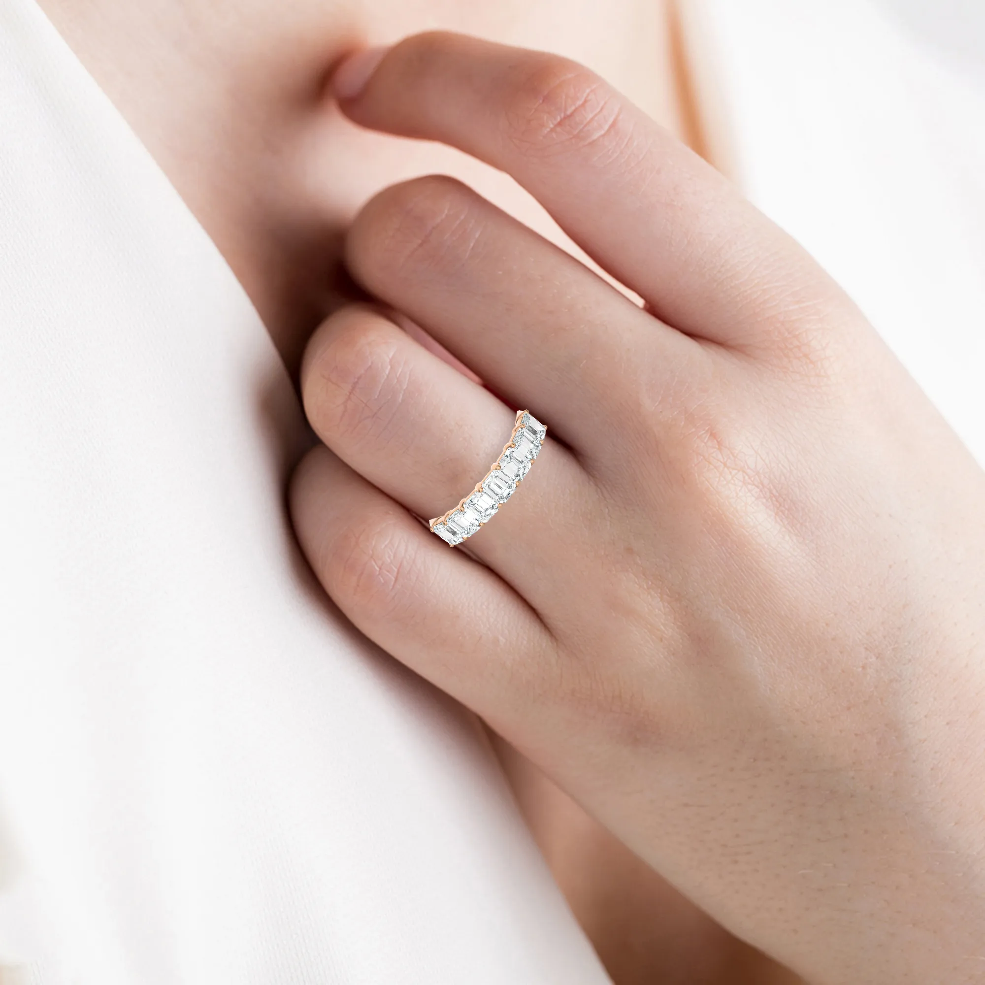 2 ctw Baguette Lab Grown Diamond Anniversary Ring