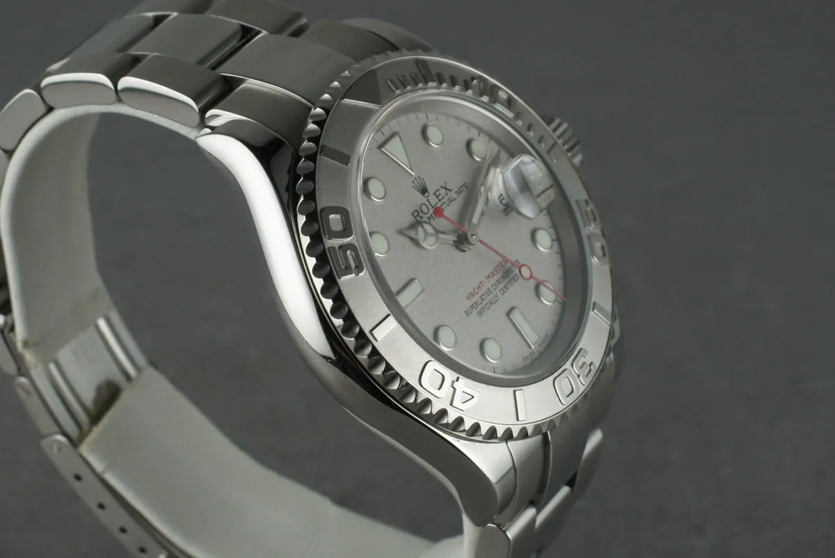 2005 Rolex Platinum/SS Yacht-Master 16622 with Box and Papers