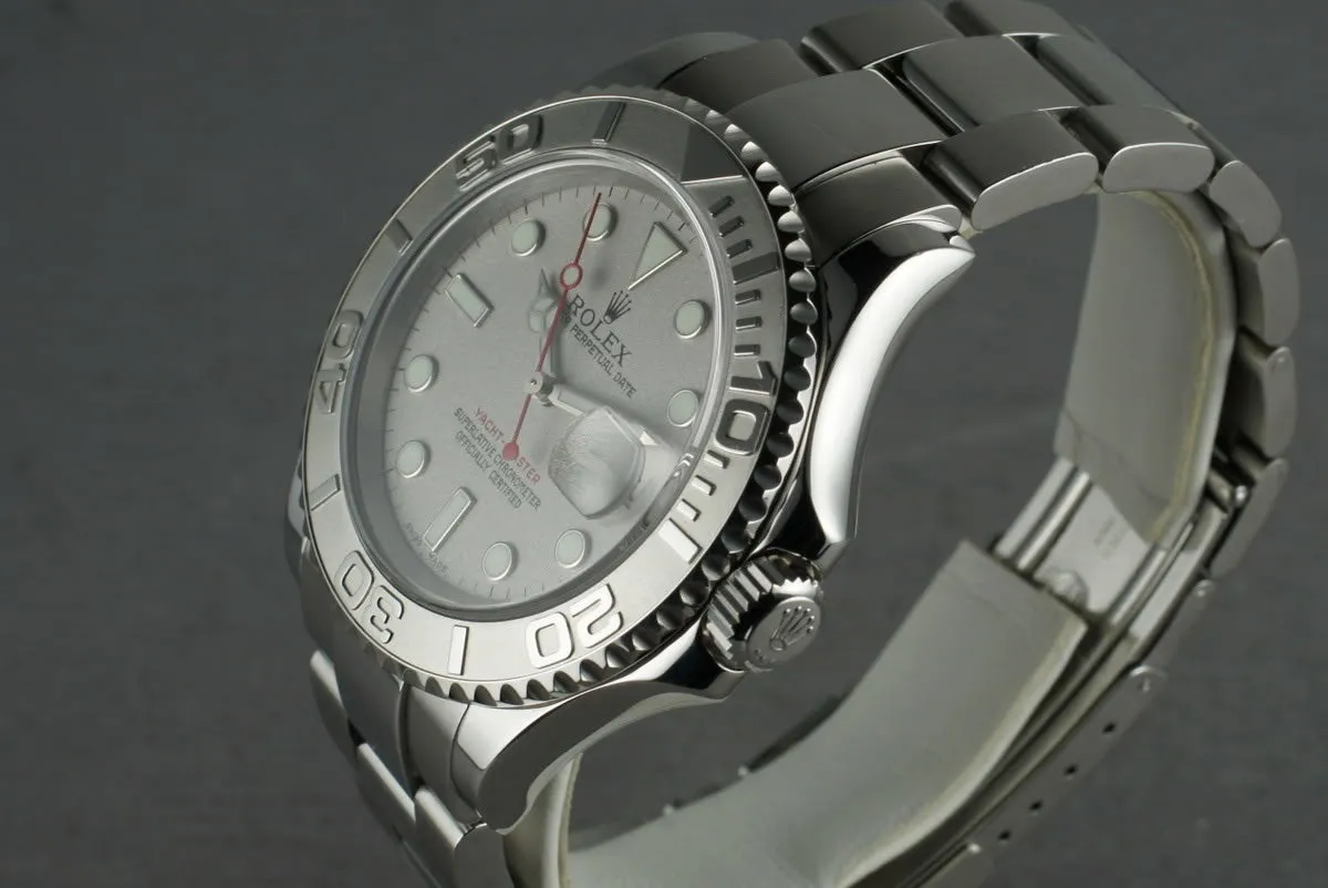 2005 Rolex Platinum/SS Yacht-Master 16622 with Box and Papers