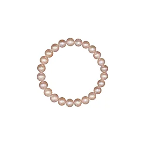 704-02 | 7 MM ROUND PEARL BRACELET (PINK)