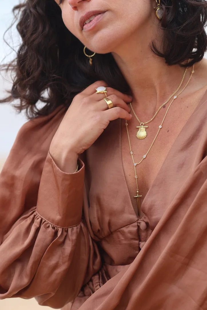 Ace of swords 14K Gold Vermeil Necklace