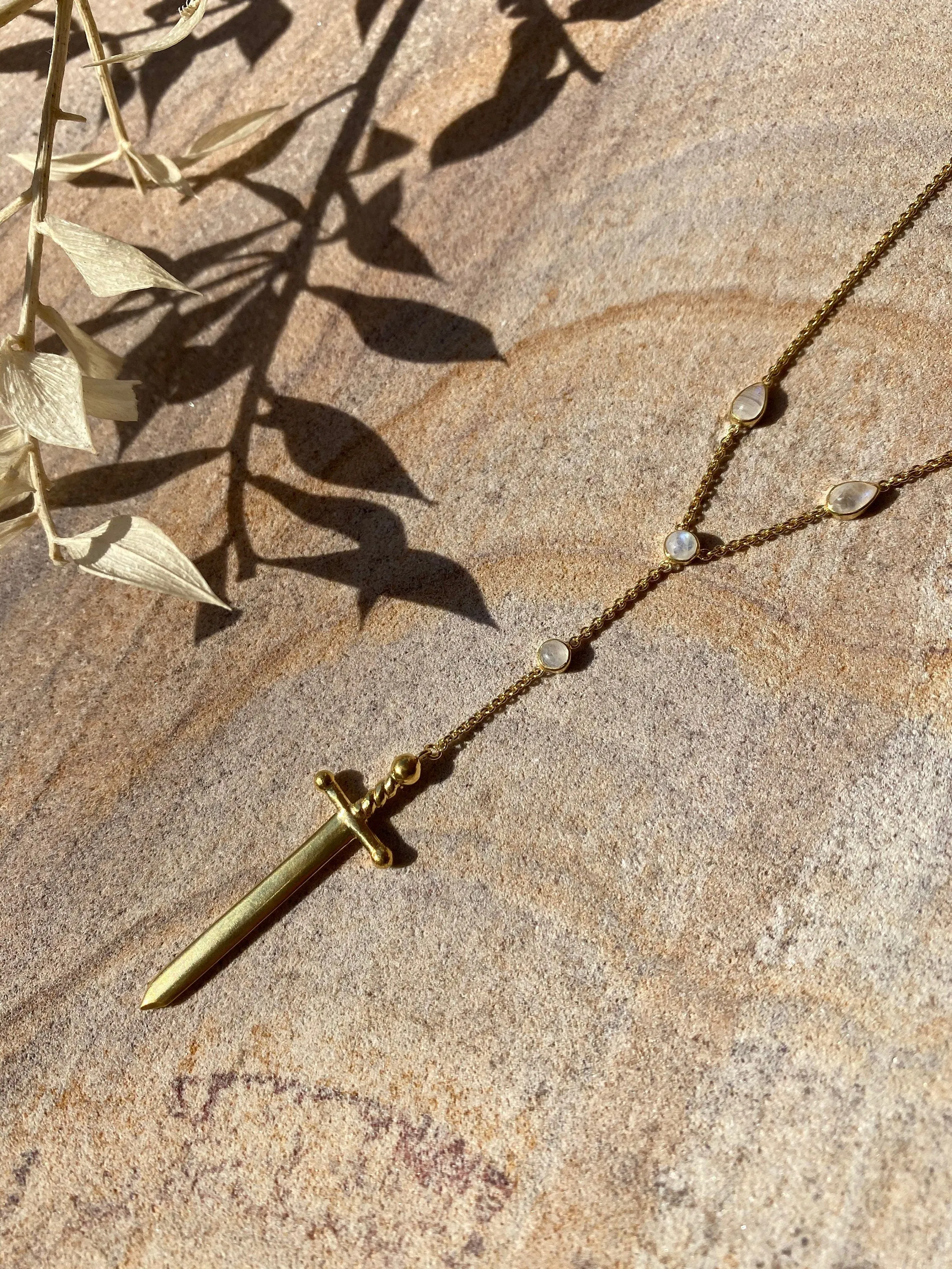 Ace of swords 14K Gold Vermeil Necklace