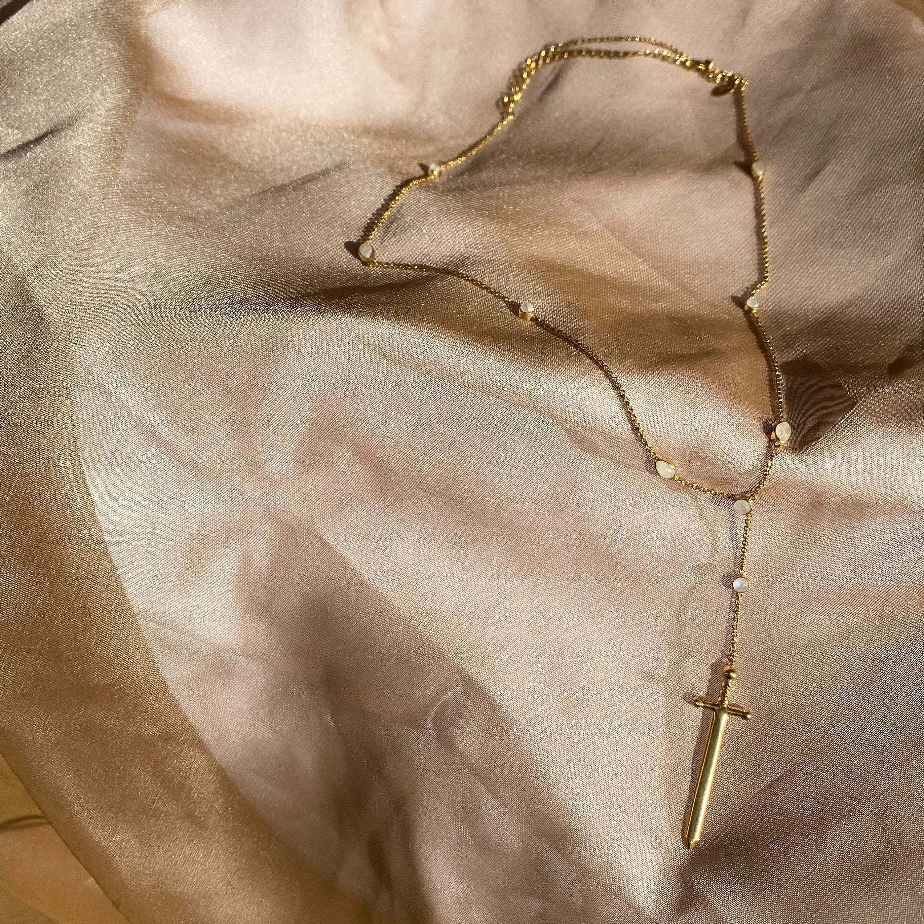 Ace of swords 14K Gold Vermeil Necklace