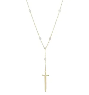 Ace of swords 14K Gold Vermeil Necklace