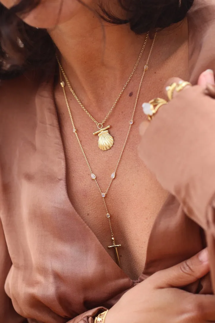 Ace of swords 14K Gold Vermeil Necklace