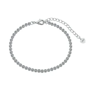 Adjustable 16cm-21cm Bezel Set Tennis Bracelet