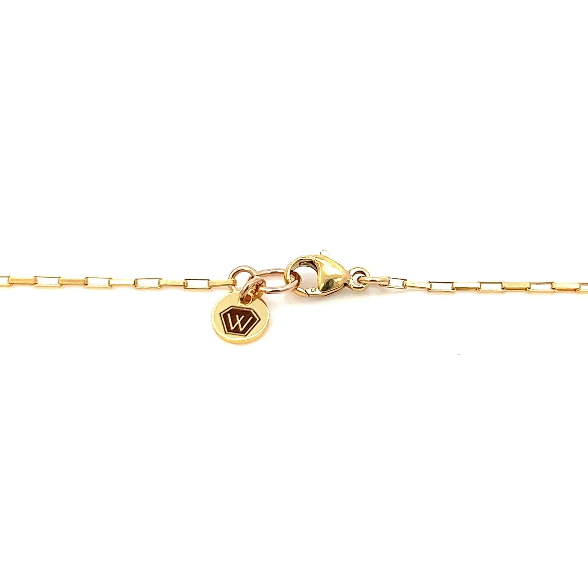 aegean - aquamarine five-station necklace