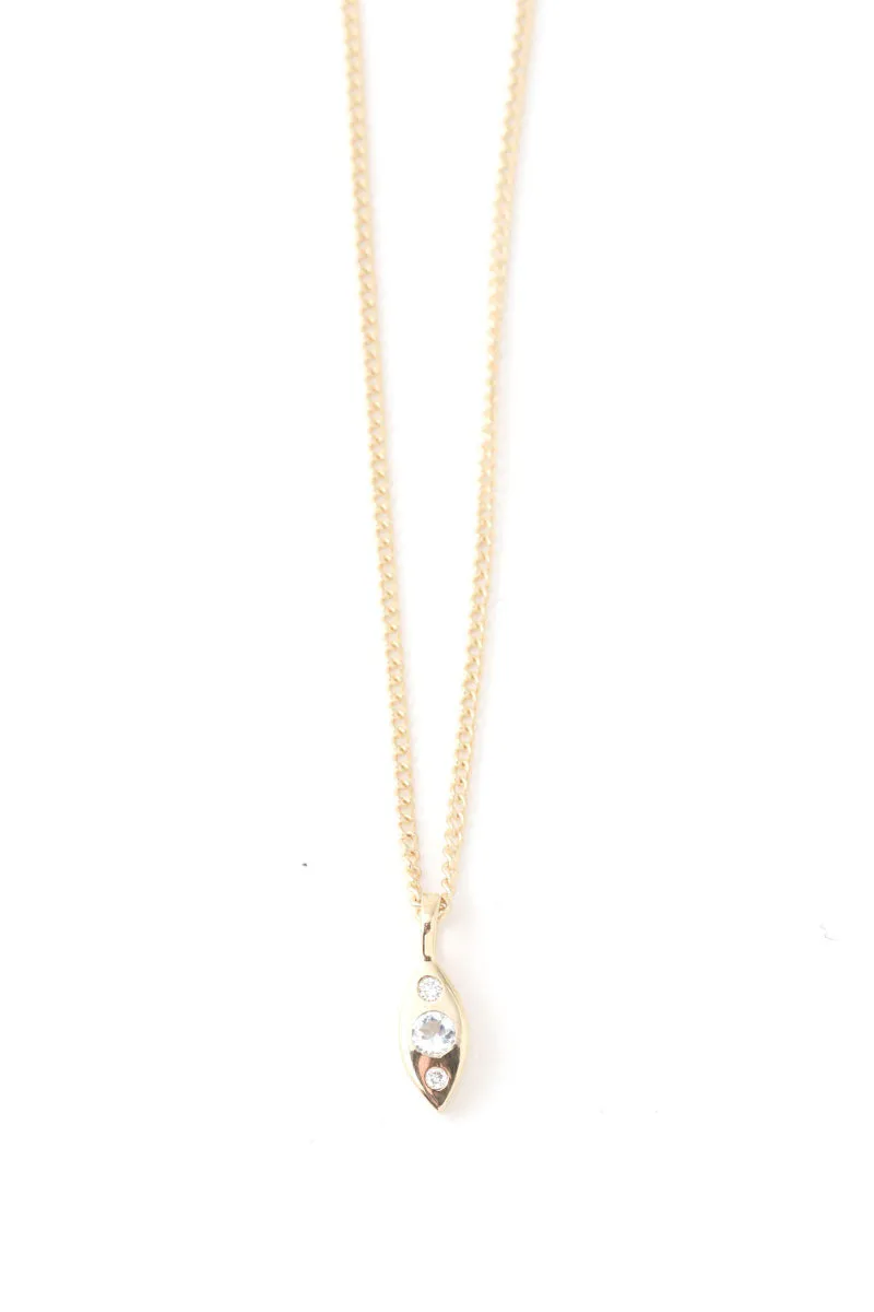 Aquamarine and Diamond Marquis Necklace