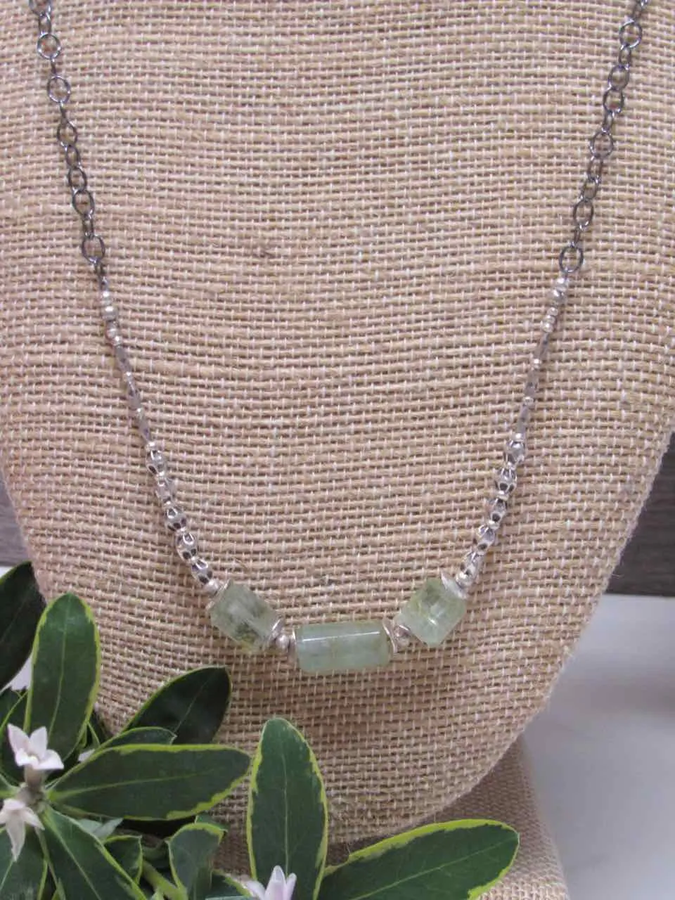 Aquamarine Nugget Necklace