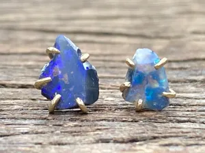 Australian Opal Gold Studs