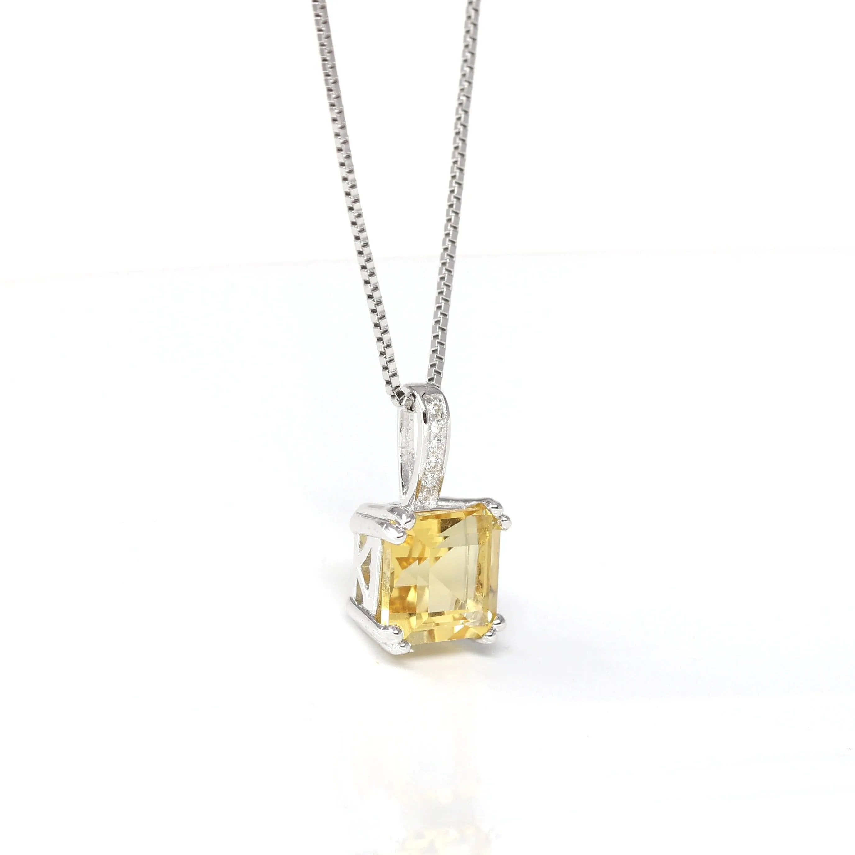 Baikalla™ Classic Sterling Silver Natural Amethyst Pendant Necklace With CZ