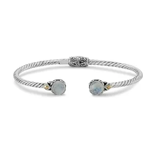 Bali Moonstone Bangle Bracelet