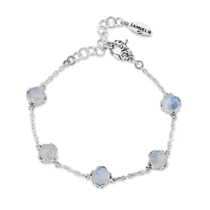 Bali Moonstone Link Station Bracelet
