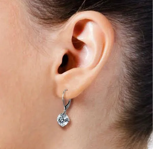Blissful 0.25CT Round Cut Diamond Stud Earrings in 14KT White Gold