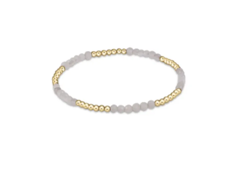Blissful Pattern 2.5mm Bead Bracelet - Moonstone by enewton