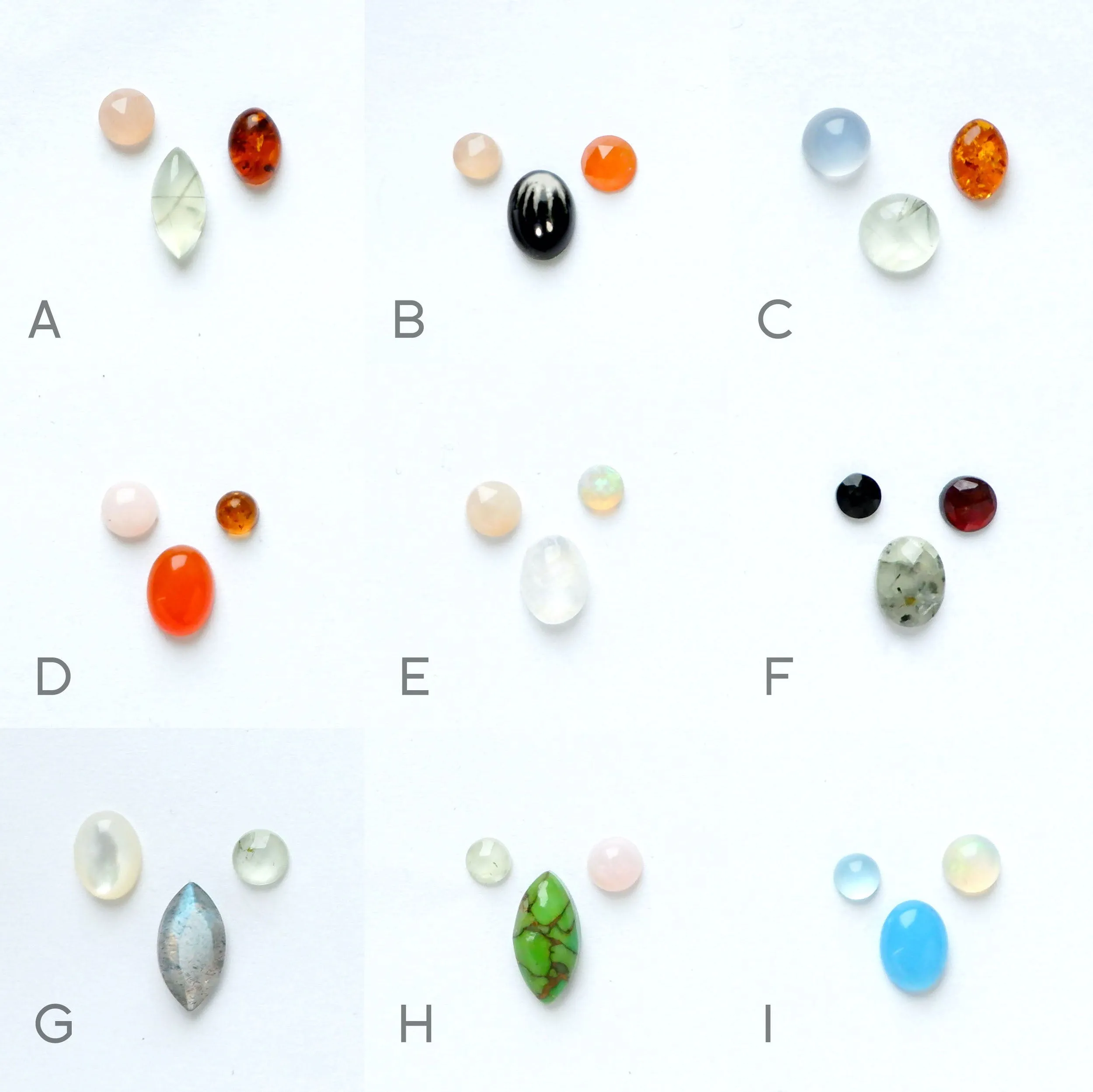 BOMBELLI . SUPER .  Half Moon Jewel Drop Earrings