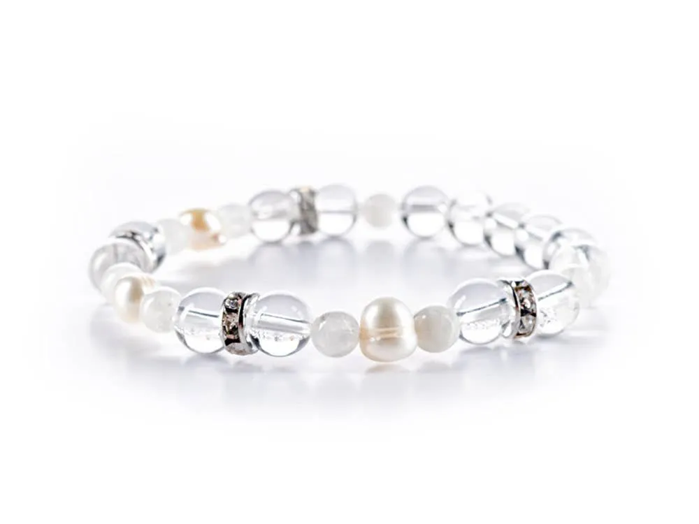 Bracelet | INTUITION with Moonstone, Pearl & Clear Quartz