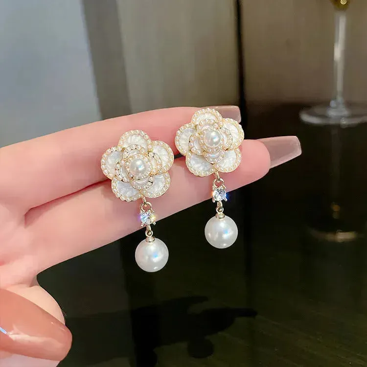 Buy Vintage Real Pearl Drop Earrings and Stud Earrings