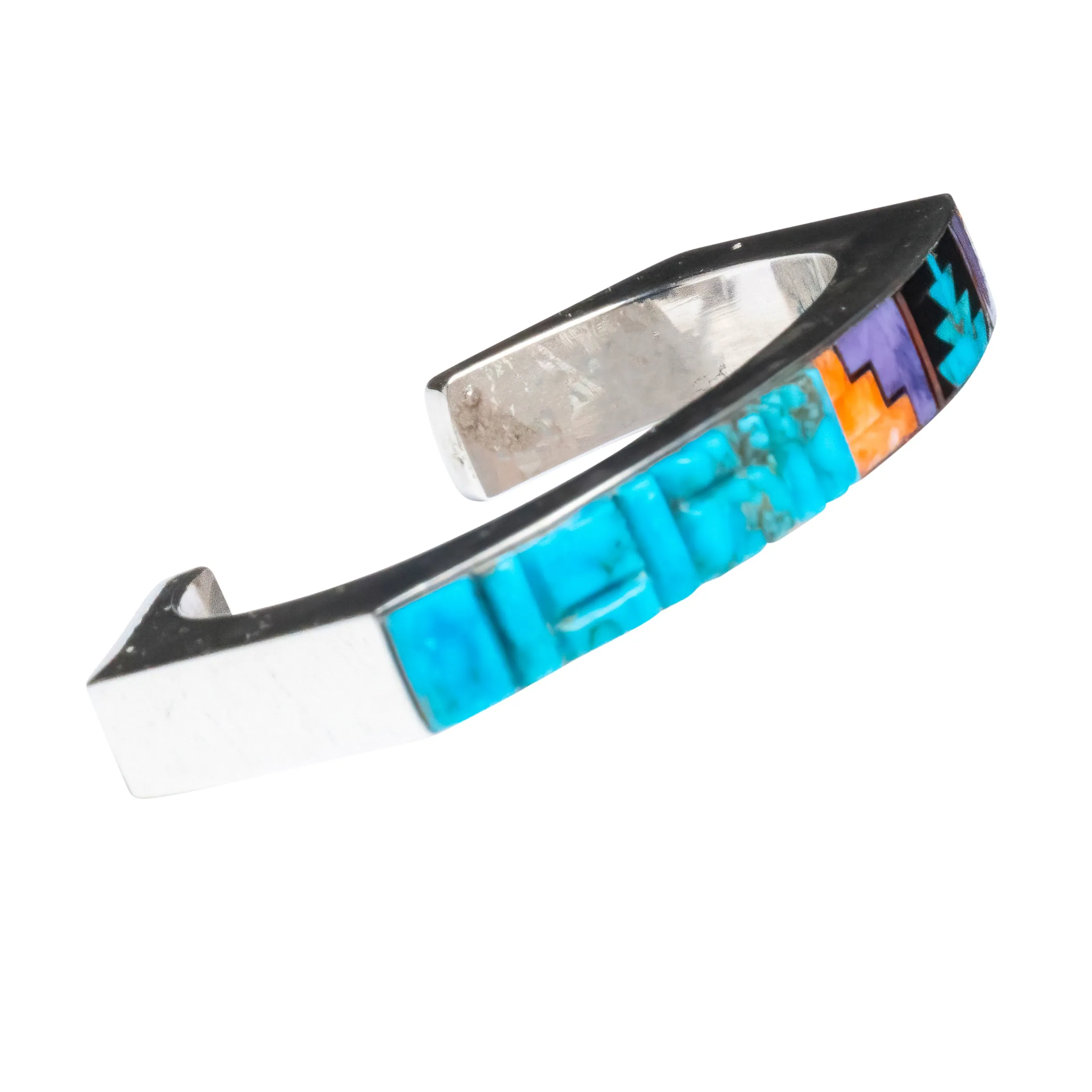 Charoite, Onyx, Spiny Oyster Shell & Kingman Turquoise Bracelet | Francis Melvin