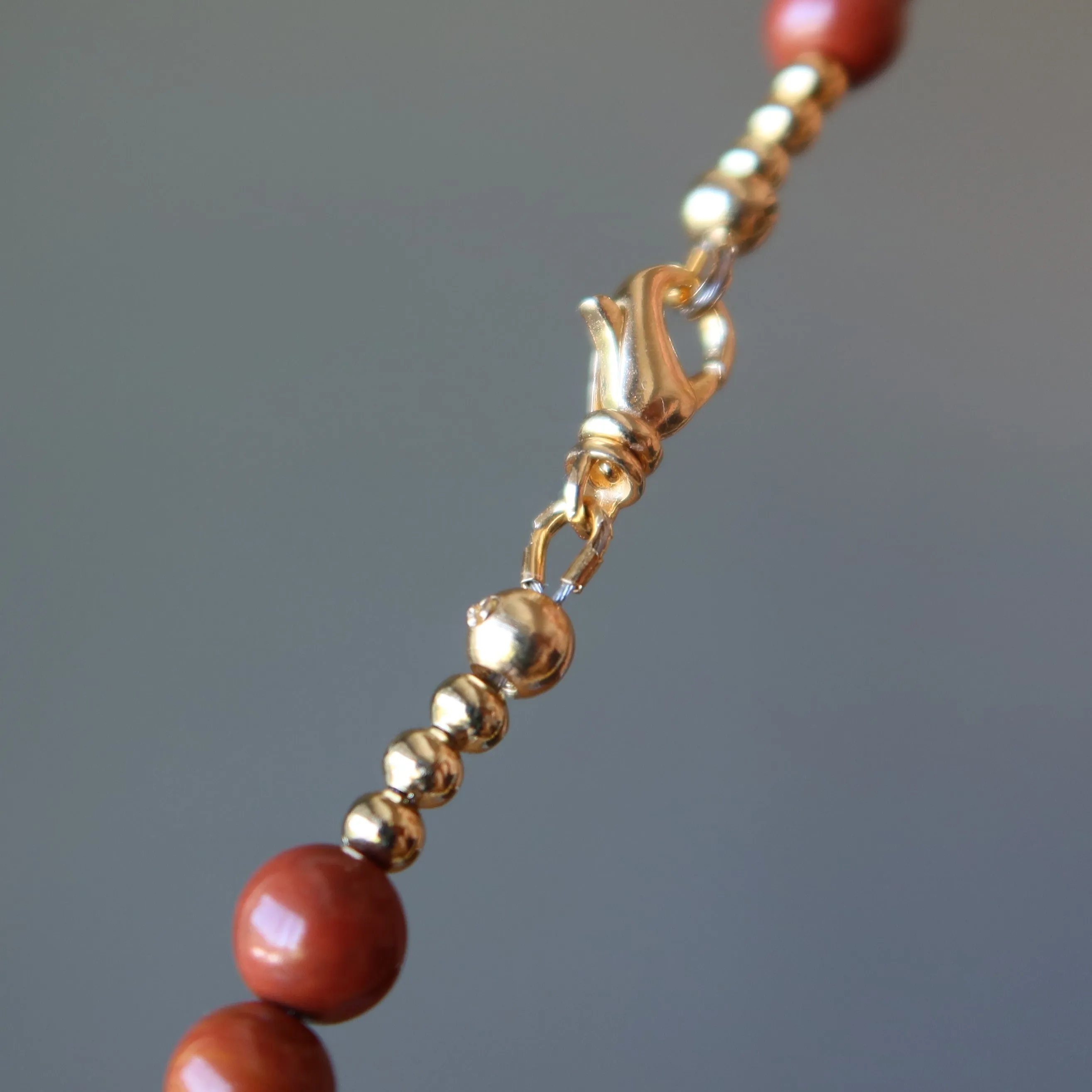 Citrine Necklace Vivid Sunset Red Yellow Jasper Healing Crystals
