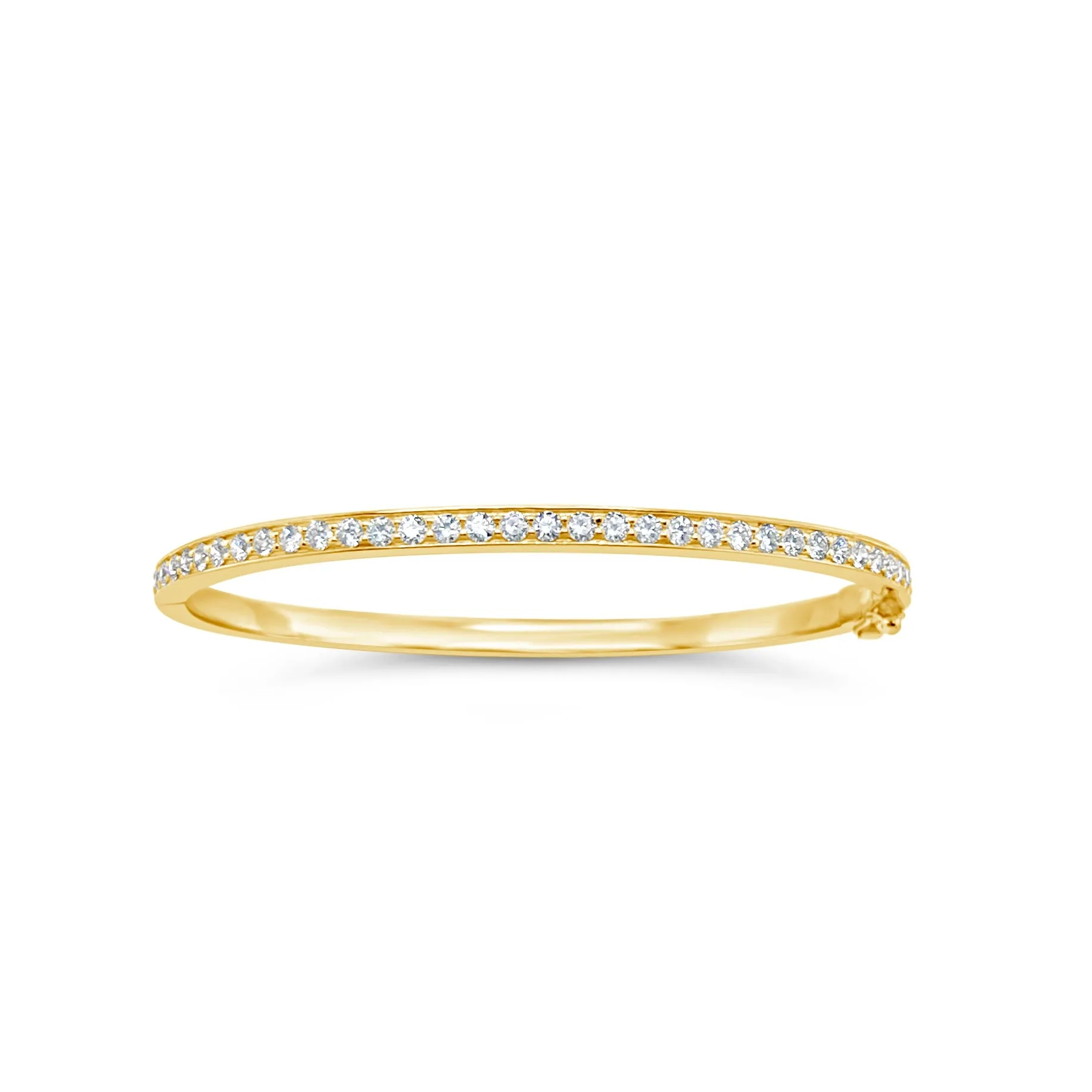 Classic Diamond Hinged Bangle