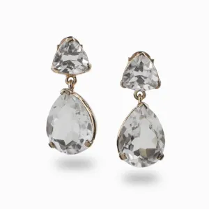 Clear Quartz Drop Earrings