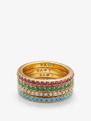 Crystal stacking rings