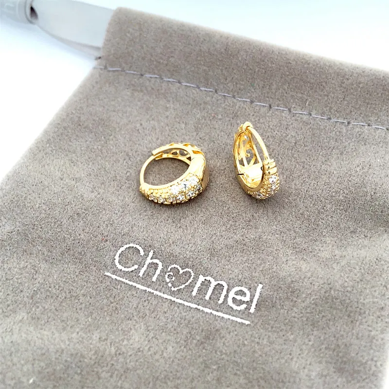 Cubic Zirconia Hoop Earrings