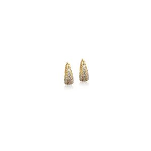 Cubic Zirconia Hoop Earrings