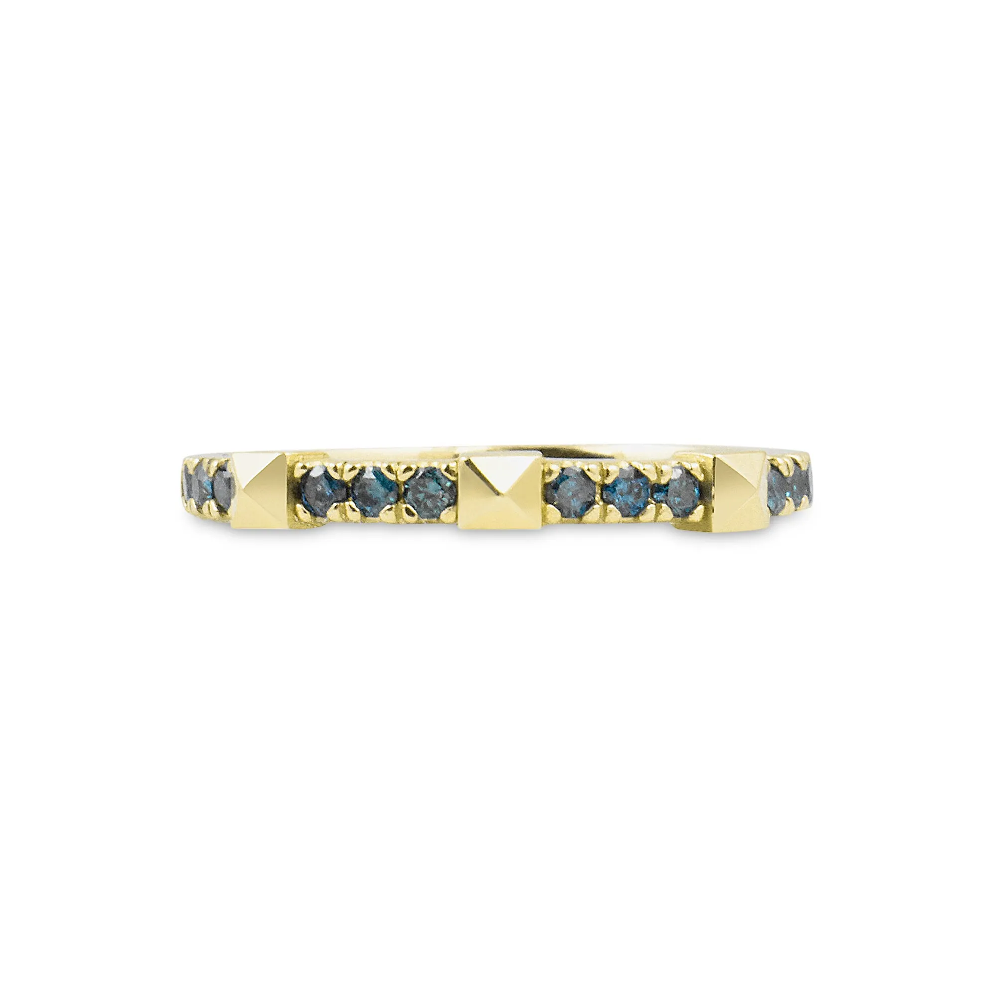 Diamond 14K Pyramid Stacking Ring