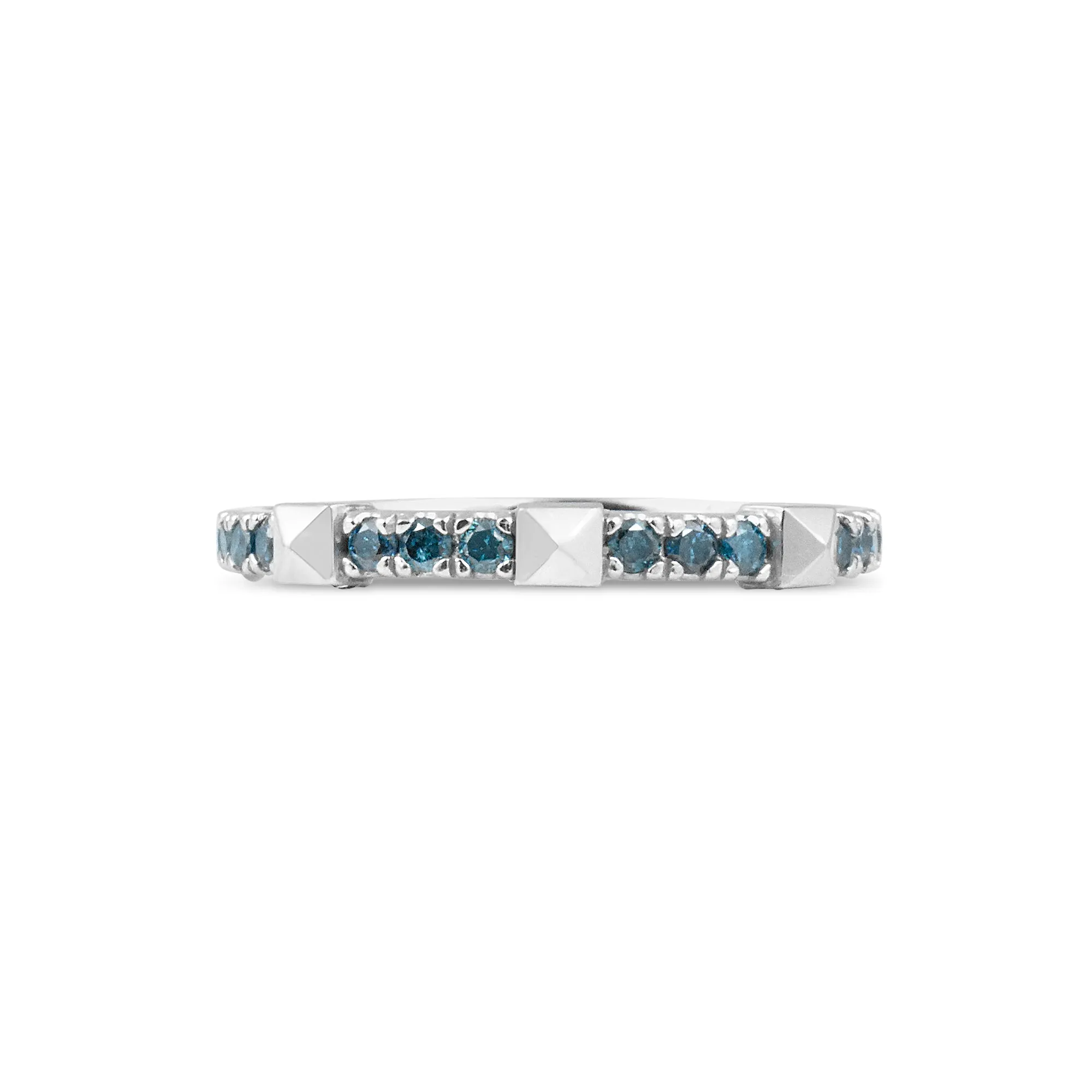 Diamond 14K Pyramid Stacking Ring