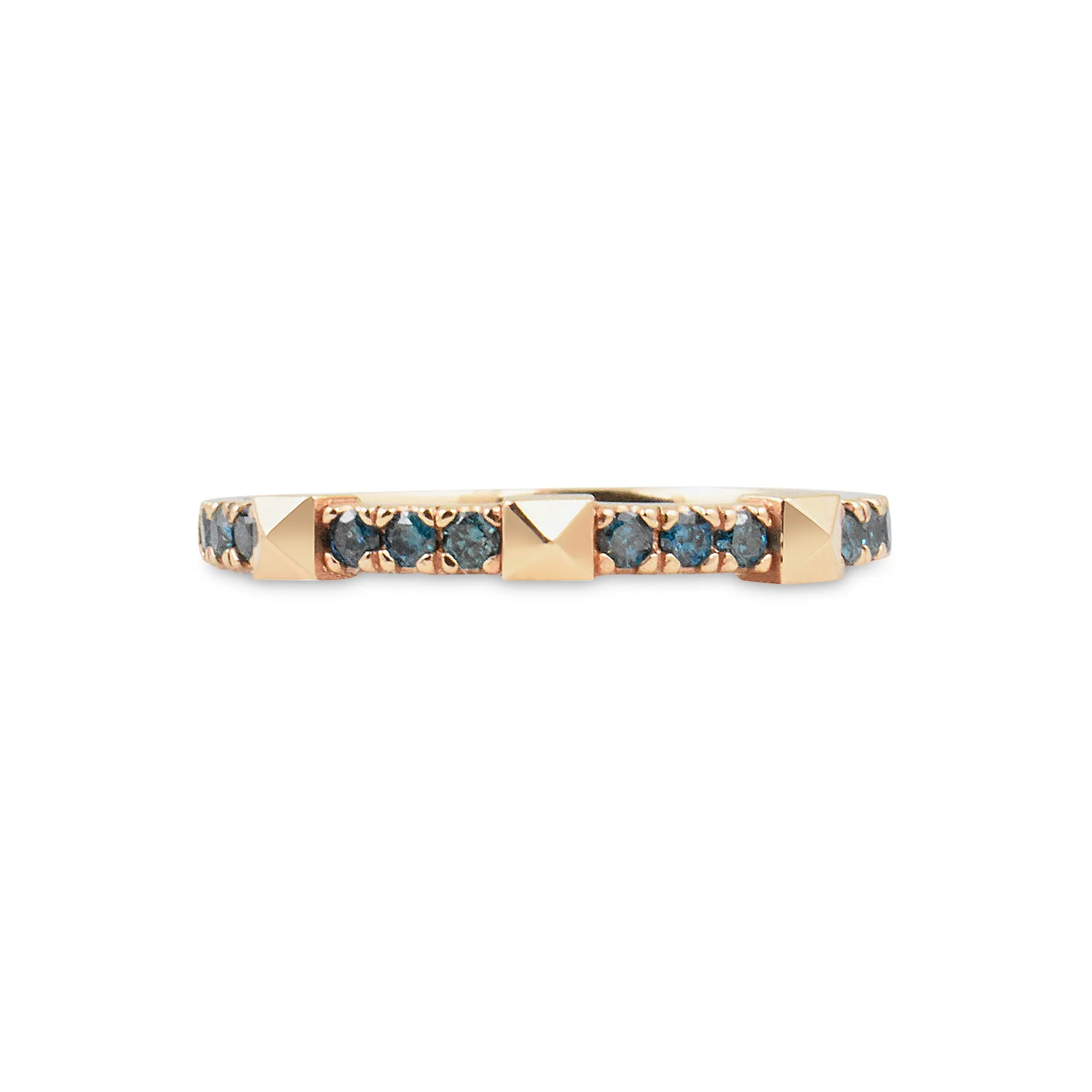 Diamond 14K Pyramid Stacking Ring