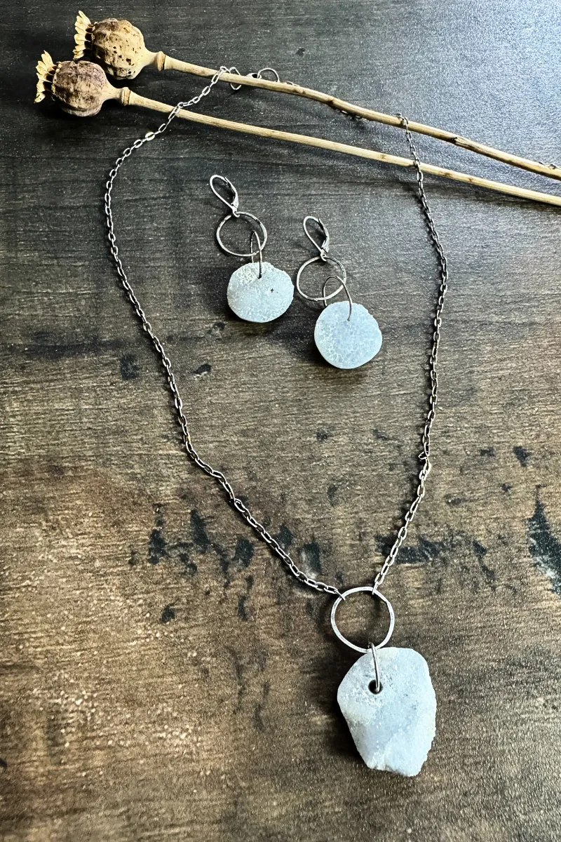 Druzy Quartz Earrings