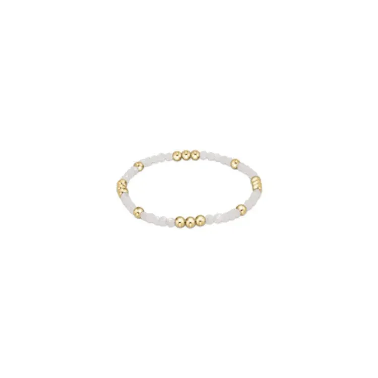 Enewton Worthy Pattern 3mm Bead Bracelet - Moonstone