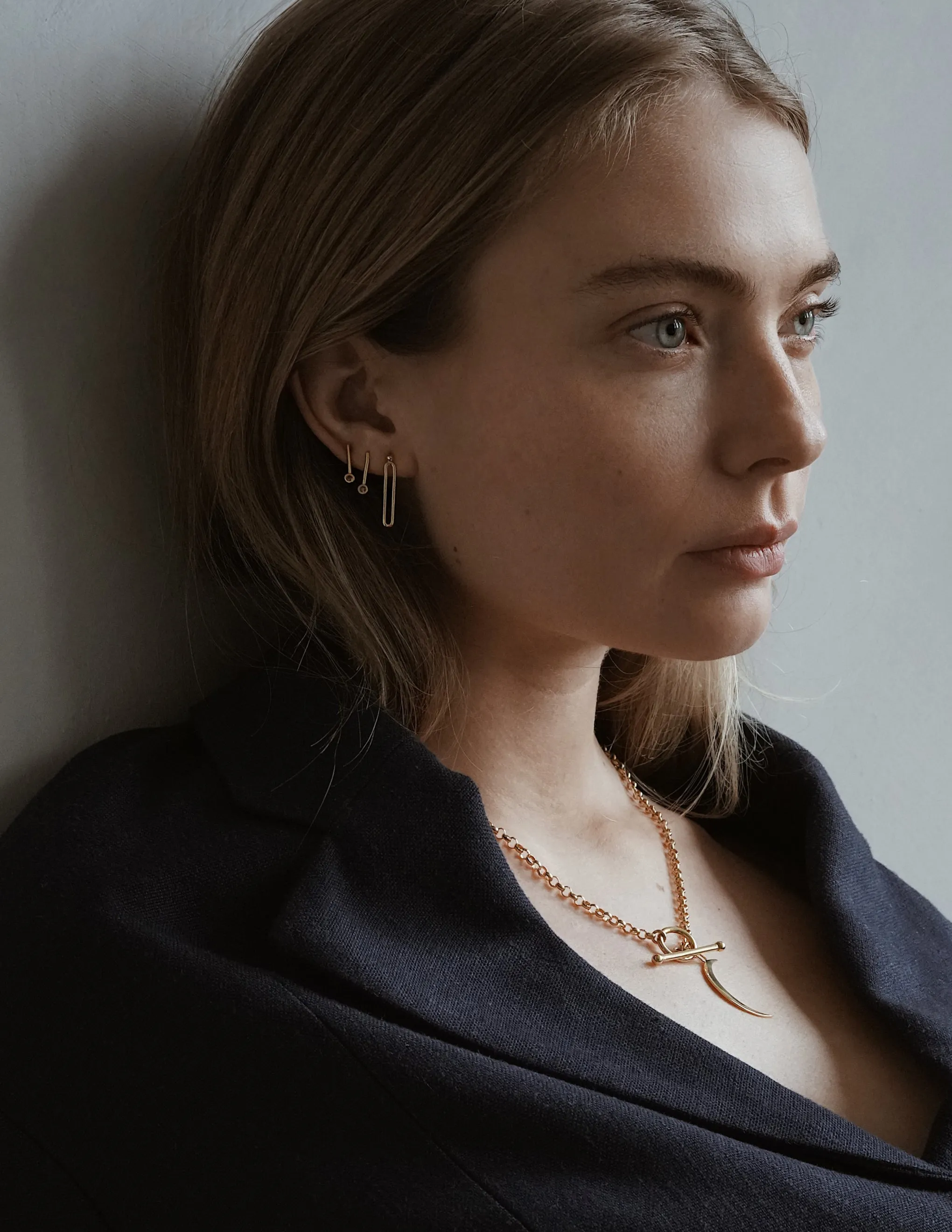 Fume Earring <br> Gold Vermeil