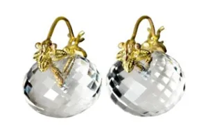 Gabrielle Sanchez Clear Quartz Flyer Earrings