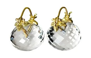 Gabrielle Sanchez Clear Quartz Flyer Earrings