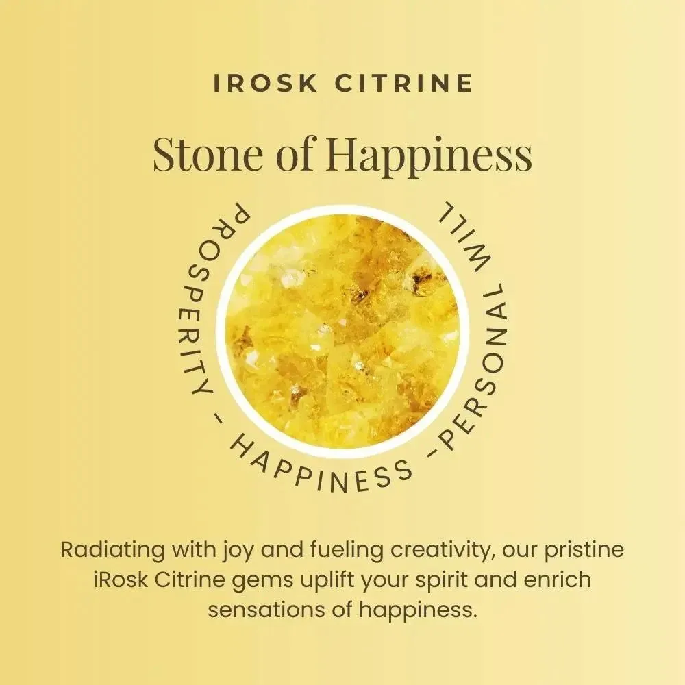 Galaxy Citrine Pendant Necklace in 925 Silver | Irosk Australia ®