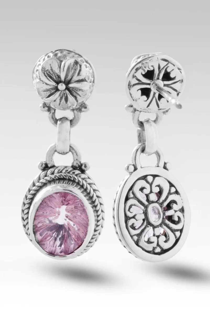 Garden Grace Earrings™ in Pink Cashmere™ Mystic Quartz